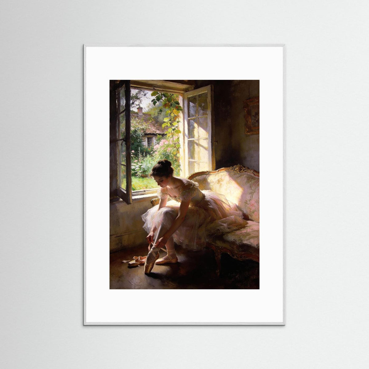 The Grace Of Quiet Things fine art print – vintage-inspired wall art by Maison Vintage displayed in an interior
