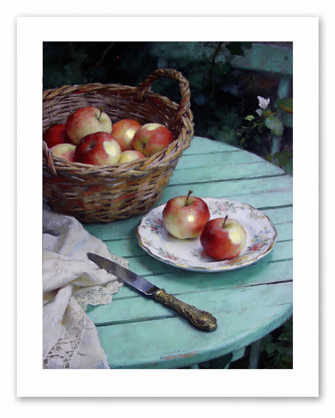 The Orchard Table – vintage-inspired fine art print by Maison Vintage, museum-quality wall art